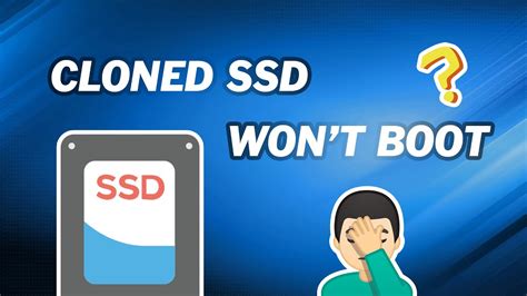 cloned ssd won t boot|make disk bootable after clone.